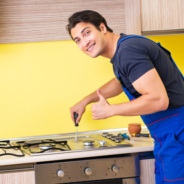 can you provide references from satisfied stove repair customers in Harrisonville